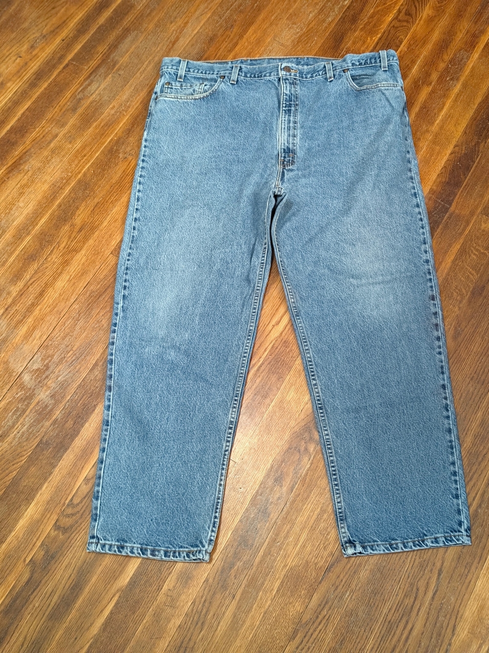VTG 1997 LEVIS 540 JEANS BROWN TAB 46X30 RELAXED FIT SIGNATURE MADE IN USA